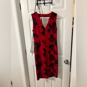 Beautiful red and black midi dress ❤️🖤